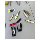 Vintage Shaving Equipment and Pocket Knives Lot