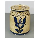Jim Shore Ceramic Jar with Lid - 7 in W x 9 in H