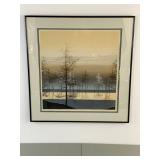 Virgil Thrasher Signed Numbered Print Set, Framed, 27x28 Inches