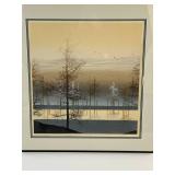 Virgil Thrasher Signed Numbered Print Set, Framed, 27x28 Inches