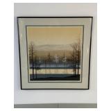 Virgil Thrasher Signed Numbered Print Set, Framed, 27x28 Inches