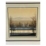 Virgil Thrasher Signed Numbered Print Set, Framed, 27x28 Inches