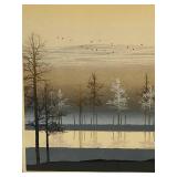 Virgil Thrasher Signed Numbered Print Set, Framed, 27x28 Inches