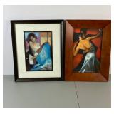 Virgil Thrasher Signed Numbered Print Set, Framed, 27x28 Inches