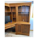 Executive Corner Desk with Hutch Top, 102 x 72 x 73 Inches