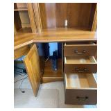 Executive Corner Desk with Hutch Top, 102 x 72 x 73 Inches