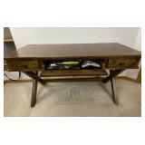 Ashley Furniture Wood Office Desk with Office Supplies