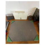 Ashley Furniture Wood Office Desk with Office Supplies