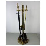 Fireplace Tool Set, Vintage Match Holder, Northern Lights Fire Color Sticks