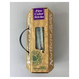 Fireplace Tool Set, Vintage Match Holder, Northern Lights Fire Color Sticks