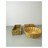 Lot of 3 Woven Baskets