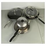 Assorted Cookware Lot - Anolon, Cuisinart, Calphalon Pots and Pans