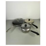 Assorted Cookware Lot - Anolon, Cuisinart, Calphalon Pots and Pans