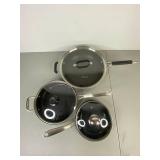 Assorted Cookware Lot - Anolon, Cuisinart, Calphalon Pots and Pans