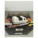 Assorted Kitchen Knives with Knife Block and Electric Sharpener