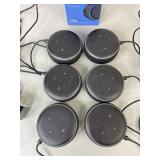 6 Amazon Echo Dot 3rd Gen Smart Speakers with Alexa and 1 Wall Mount