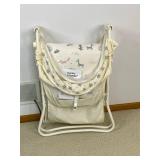 Baby Gear Lot: Bassinet, Bouncer, Swing, and Winter Car Seat Cover