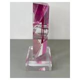 Shlomi Haziza Signed Vintage Lucite Sculpture, Approx. 13.5 in. Tall
