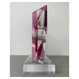 Shlomi Haziza Signed Vintage Lucite Sculpture, Approx. 13.5 in. Tall