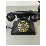 Office Accessory Set: Desk Lamp, Rotary-Style Phone, Metal Letter Holder