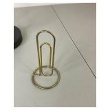 Office Accessory Set: Desk Lamp, Rotary-Style Phone, Metal Letter Holder