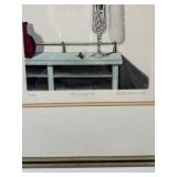 Rick Laudermilk signed print "Pink Wild Rose" framed 133/300