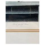 Rick Laudermilk signed print "Pink Wild Rose" framed 133/300