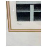 Rick Laudermilk signed print "Pink Wild Rose" framed 133/300