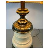 Stiffel Brass Table Lamp, Mid-Century Modern, 32.5 in, Tested Working