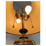 Stiffel Brass Table Lamp, Mid-Century Modern, 32.5 in, Tested Working