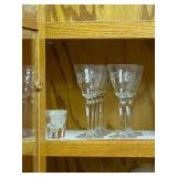 Assorted Stemware Glassware Lot - Cabinet Contents