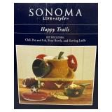 Sonoma Happy Trails Ceramic Chili Pot Set with Bowls and Ladle