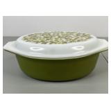Vintage Pyrex Crazy Daisy 2.5 Qt Casserole Dish with Lid