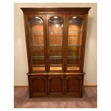 White Furniture Co. Lighted Hutch, 55.5 in W x 17 in D x 80 in H