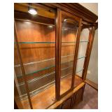 White Furniture Co. Lighted Hutch, 55.5 in W x 17 in D x 80 in H