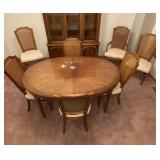 White Furniture Company Dining Table and 7 Chairs Set