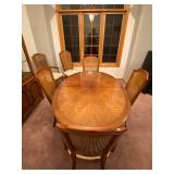 White Furniture Company Dining Table and 7 Chairs Set