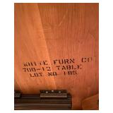 White Furniture Company Dining Table and 7 Chairs Set