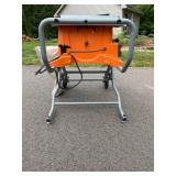 Ridgid R4513 10-Inch Table Saw with Gravity Folding Wheel Stand