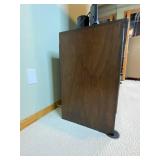 Solid Wood Entertainment Center, 64"W x 17.25"D x 27"H