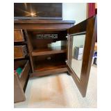 Solid Wood Entertainment Center, 64"W x 17.25"D x 27"H