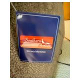 Southern Motion Reclining Loveseat with Center Console, Gray Microfiber