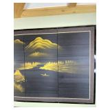 Japanese Silk Screen Panel Print, 66 x 36 Inches