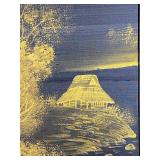 Japanese Silk Screen Panel Print, 66 x 36 Inches