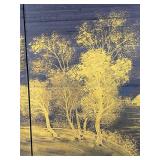 Japanese Silk Screen Panel Print, 66 x 36 Inches