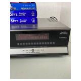 Vintage General Electric VHS Player 9-7100 with 6 Blank Tapes