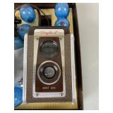 Vintage Camera Lot - Polaroid J66, Kodak Duaflex IV, Canon Snappy TX & Accessories