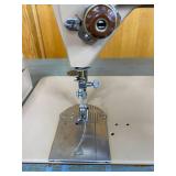 Vintage Singer Model 500A Sewing Machine w/ Accessories, Rowenta Iron, Table