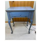 Vintage Singer Model 500A Sewing Machine w/ Accessories, Rowenta Iron, Table