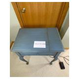 Vintage Singer Model 500A Sewing Machine w/ Accessories, Rowenta Iron, Table